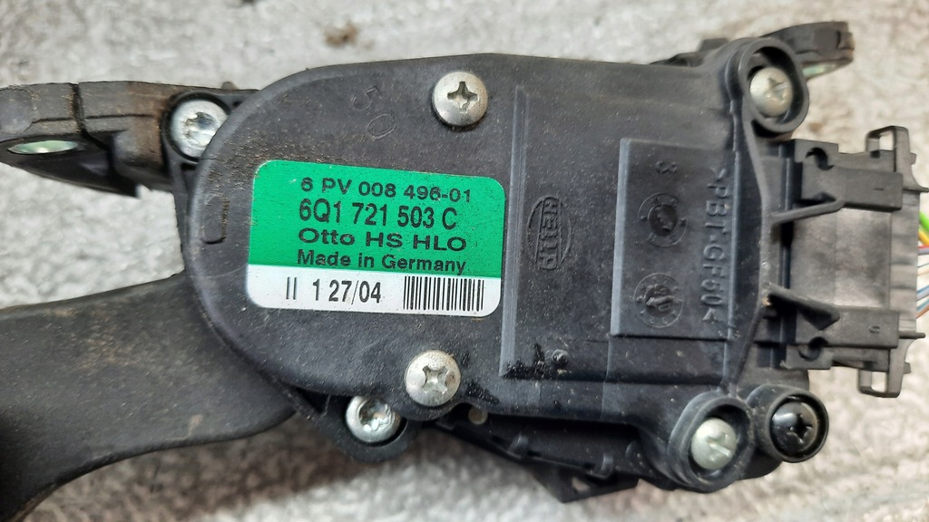 фото №5, Потенциометр газа skoda fabia 04r 1.4b 9q1721503c