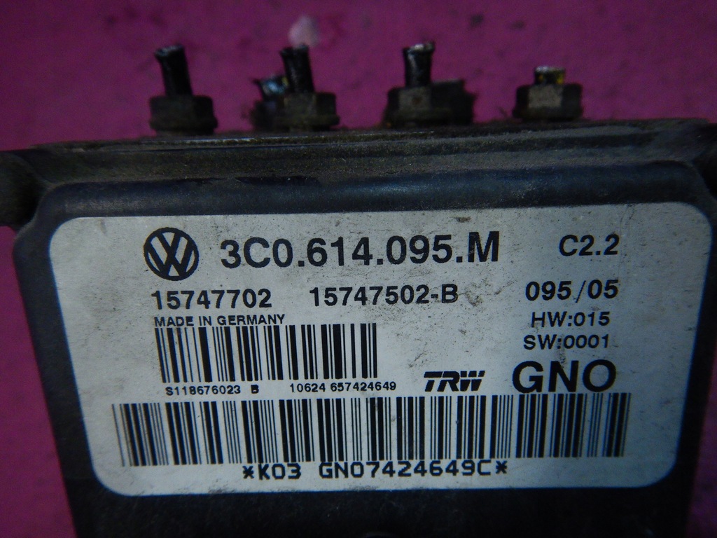 фото №4, Vw passat b6 насос тормозная abs 15747702