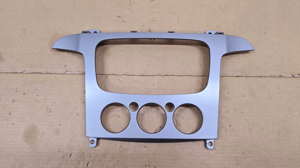 фото №1, Ford s-max mk1 galaxy mk3 2006 - 2015 rok рамка радіо консолі срібляста сіра