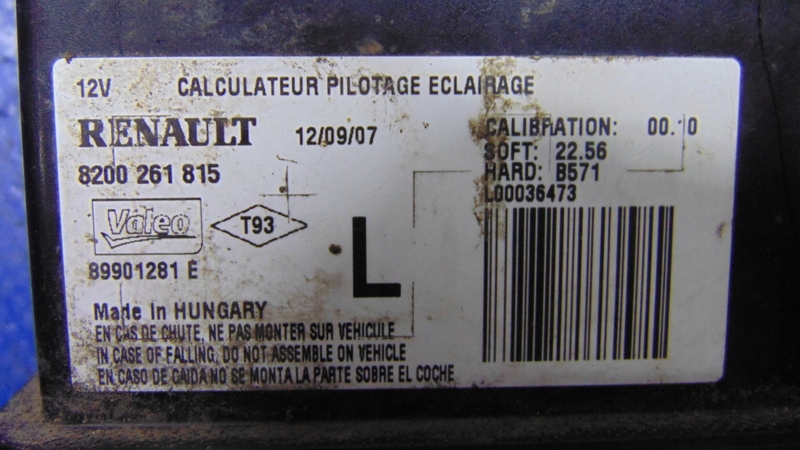 фото №2, Модуль управление света renault espace iv 02-10 rok