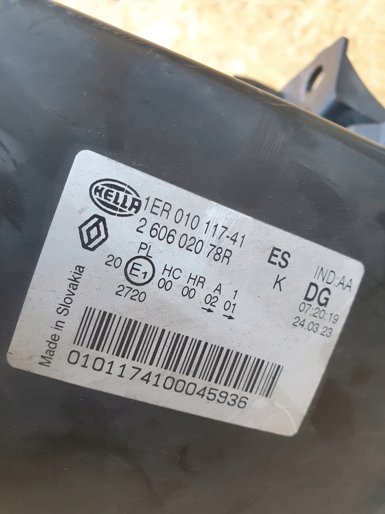 фото №12, Renault master iii lift лампа левый перед 260602078r bdb