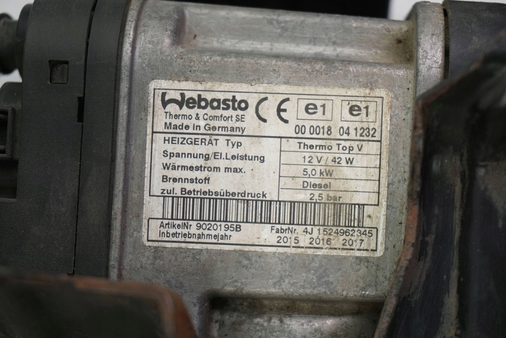 фото №9, Обігрівач стояночний webasto vw touran caddy 1k0815007bt
