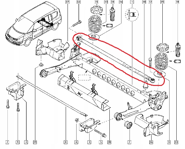 фото №12, Тяга стабілізатор задня espace iv 8200602628
