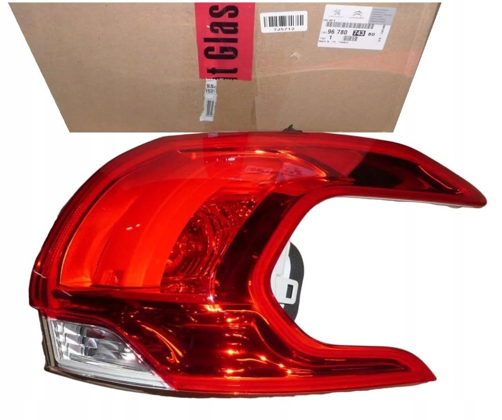 фото №1, Лампа правый задняя peugeot 2008 9678074380 новый оригинал оригинальный номер