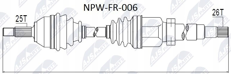 Nty npw-fr-006 wał приводной Цена