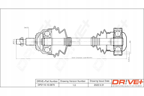 Приводной вал приводная volkswagen golf 98-05 p drive+ Цена