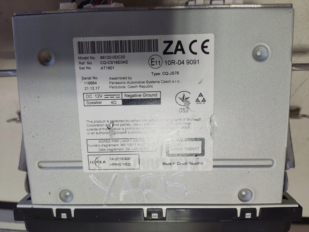 фото №6, Toyota yaris iii lift радіо заводський