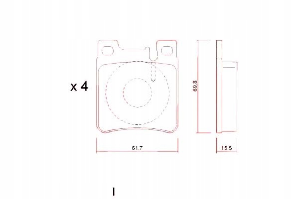 фото №2, Zimmermann гальмівні колодки гальмівні mercedes w140 s-klasa