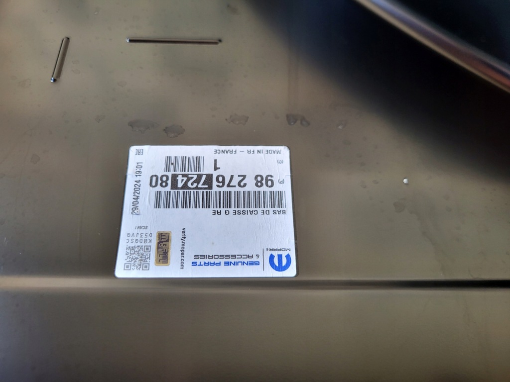 Купить Порог стойка  левый peugeot partner 4 iv k9 2019-2024 9827672280 9827672480