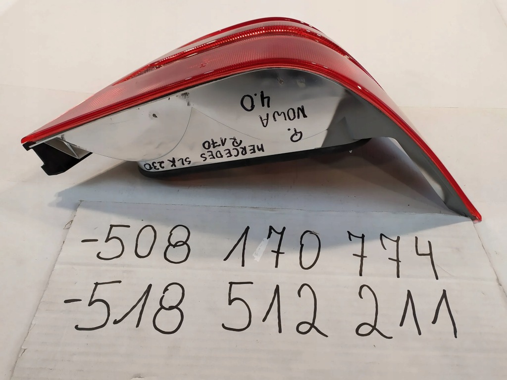 фото №4, Лампа задня права nowa mercedes slk r170