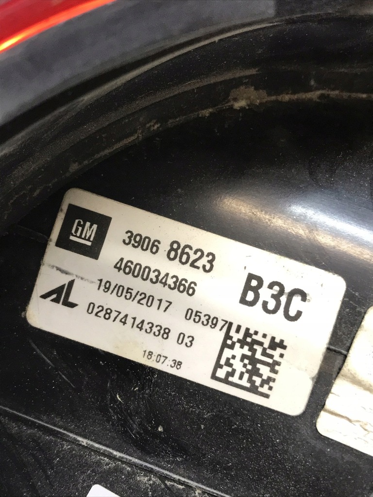 фото №11, Opel corsa e 2014- правая лампа задняя oryg 39068623