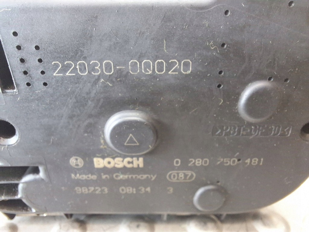 фото №7, Дроссельная заслонка 0280750481 22030-0q020 toyota aygo ii yaris ii 1.0 vvti