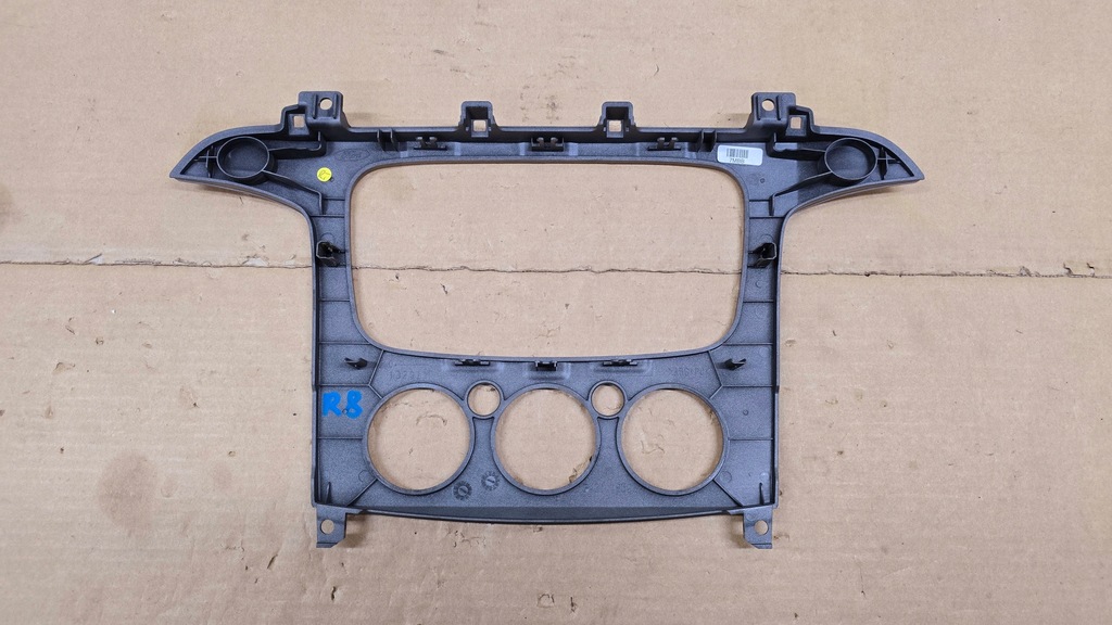 фото №12, Ford s-max mk1 galaxy mk3 2006 - 2015 rok рамка радіо консолі срібляста сіра