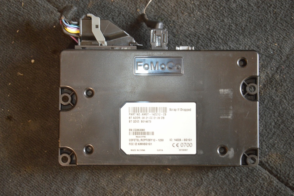 фото №1, Ford fiesta mk7 fl модуль bluetooth am5t14d212cb