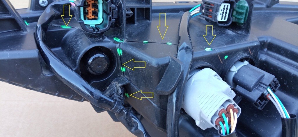 фото №9, Nissan ariya 20- лампа нижняя правая перед передняя led drl org eu w5752