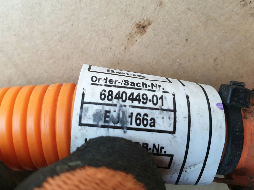 фото №6, Шланг джгут wysokiego напруги bmw i3 6840448