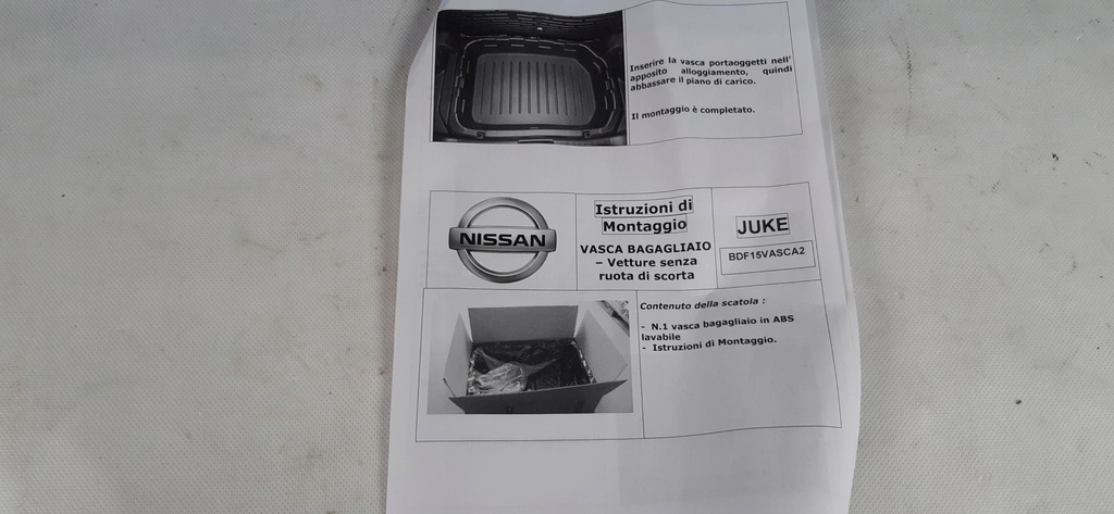 фото №5, Nissan juke f15 вкладыш багажника bdf15vasca2