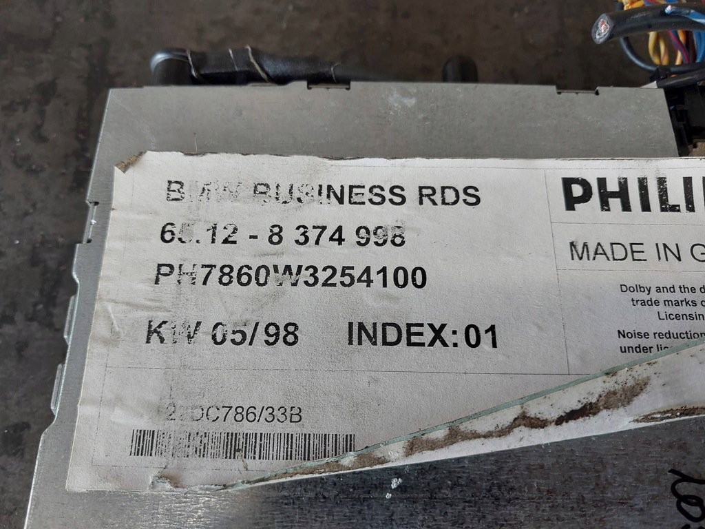 фото №9, Радіопрогравач business rds bmw 5 e39 8374998 65128374998