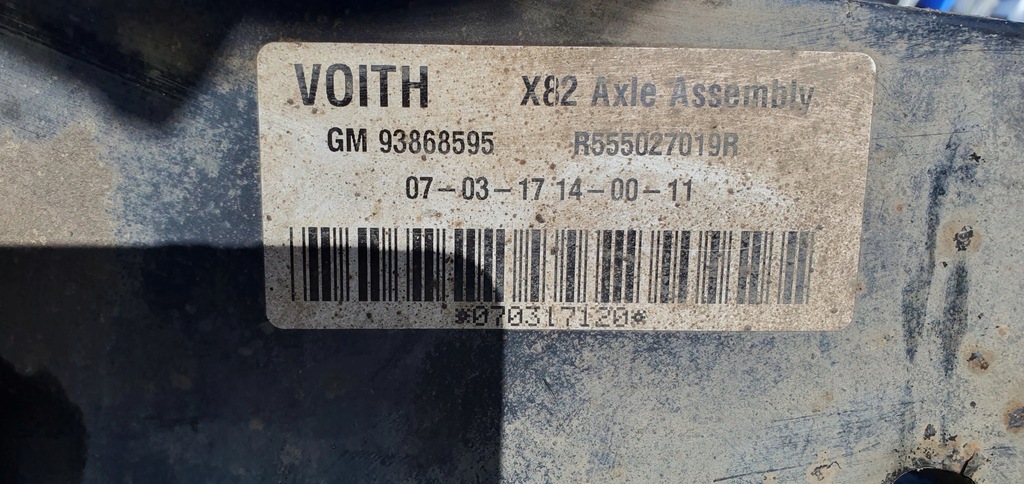 фото №9, Renault trafic iii vivaro 3 підвіска задня oś 93868595