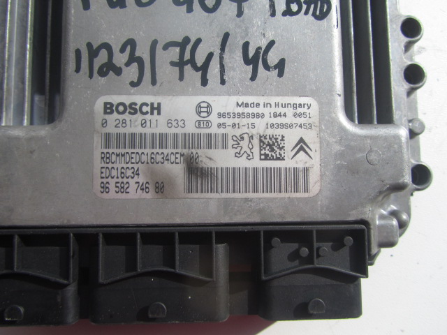 фото №4, Бортовий комп'ютер peugeot 407 1.6 hdi bosch 0281011633