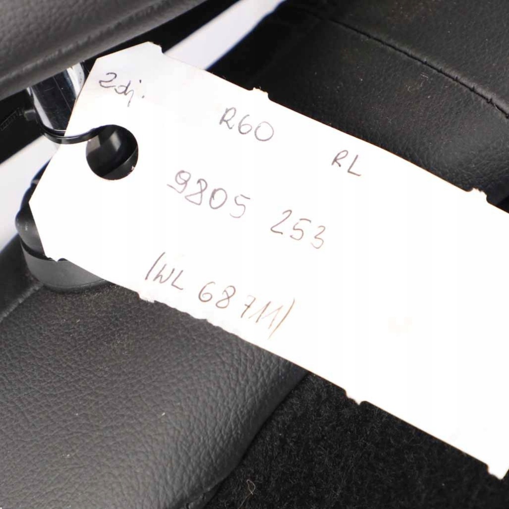 фото №12, Mini r60 countryman сиденье задний левый задняя левый кожа czarna 9805253