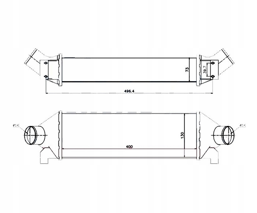 фото №1, Ford transit 00-03 2.4 75km радіатор повітря