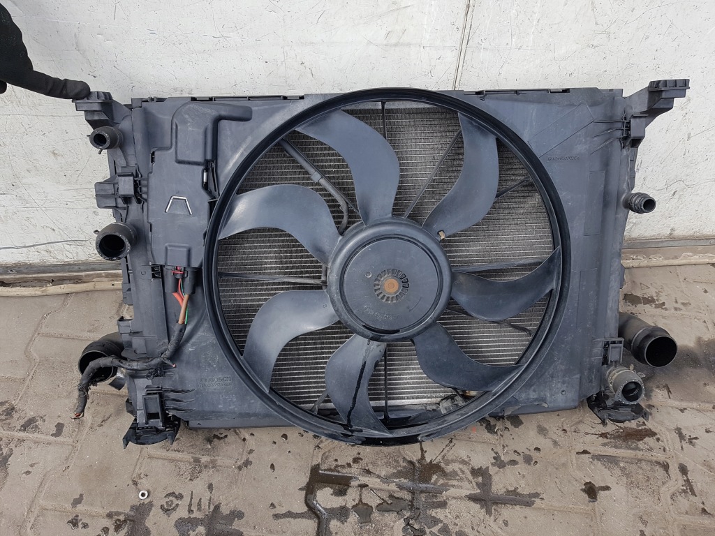 фото №6, Mercedes b w246 1.8 cdi pas передній радіатор вентилятор