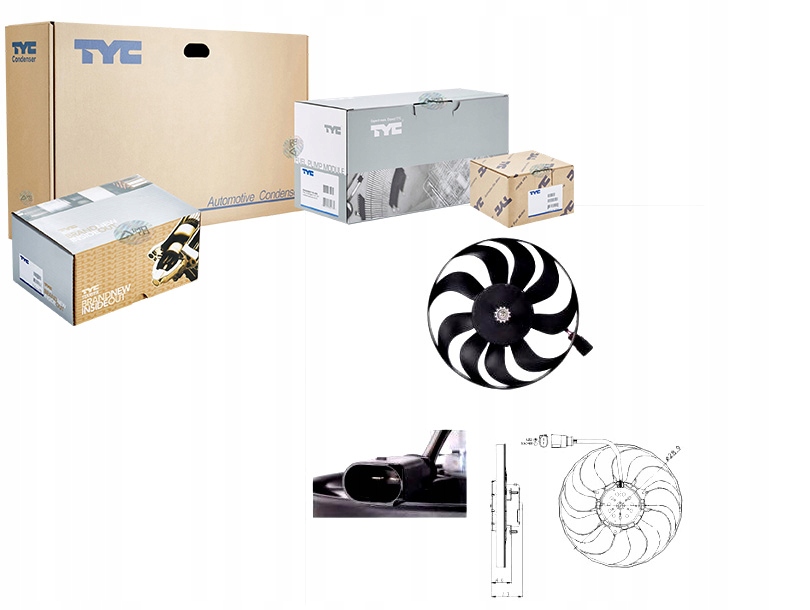 фото №1, Tyc вентилятор радіатора audi a3