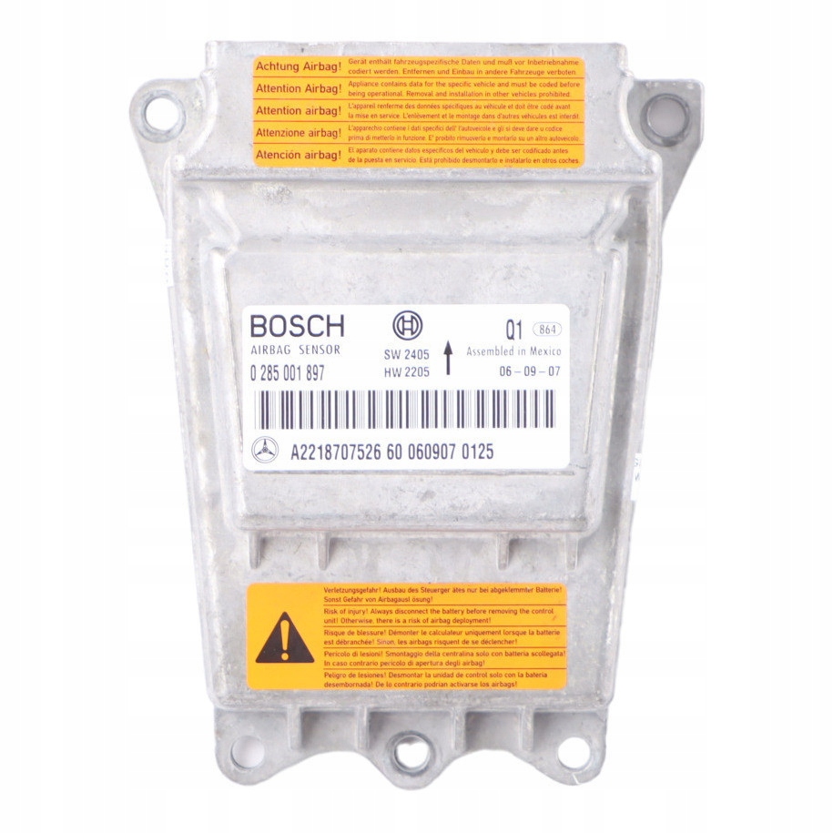 фото №1, Mercedes w221 модуль датчик подушки безопасности воздушной a2218707526