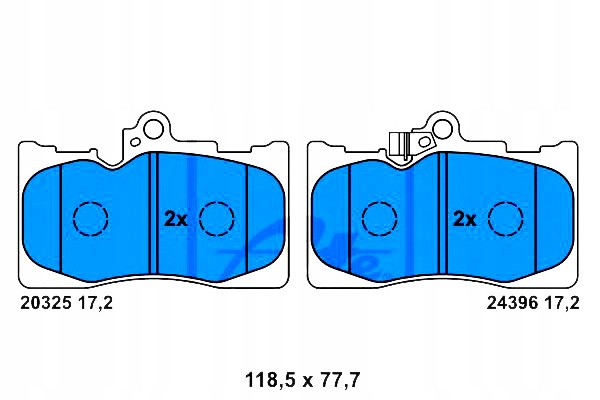 фото №1, Ate тормозные колодки тормозные lexus перед gs 05- ate