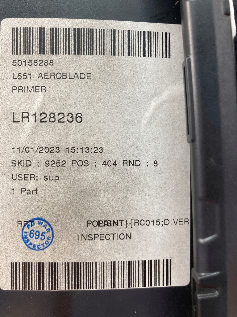 фото №8, Спойлер молдинг бампера заднього evoque l551 k8d2