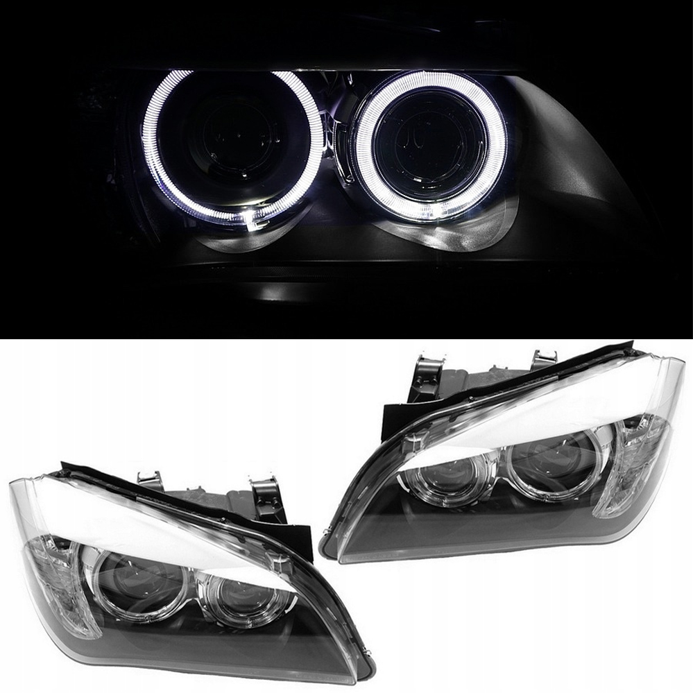 Купити Bmw x1 e84 кільця led ліхтарі  фари передні led чорний  depo кільця