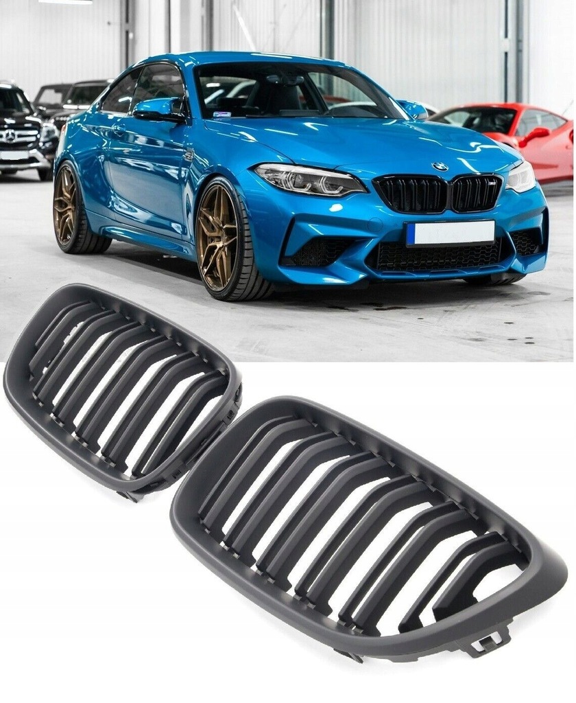 фото №1, Решітка радіатора решітка радіатора bmw 2 f22 f23 m2 f82 решітки радіатора чорний mat