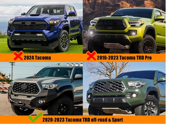 фото №14, Набор лампа grillowych led toyota tacoma trd off-road & sport 2020–2023