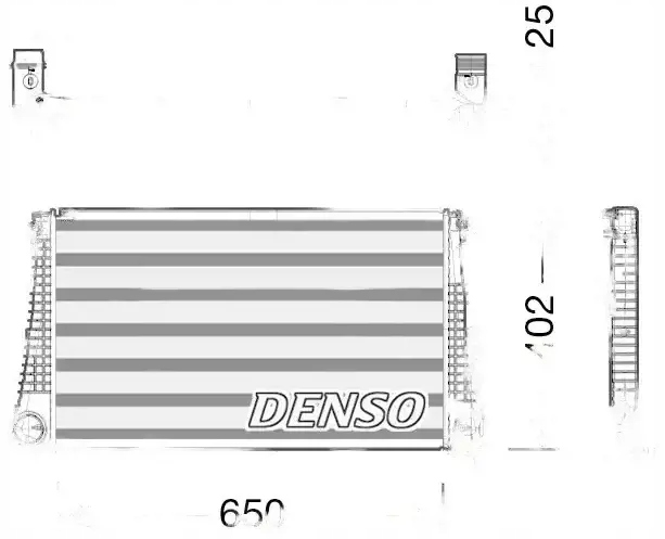 Купить Радиатор воздуха интеркулер dit06003 denso