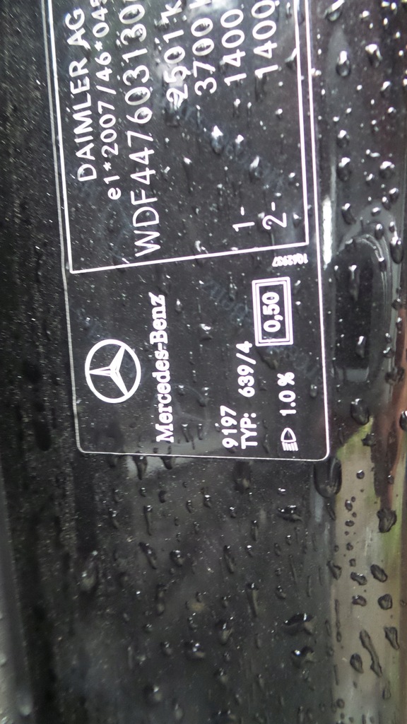 фото №13, Крышка багажника задняя задняя mercedes vito w447 blaszak 9197 czarna багажника задняя