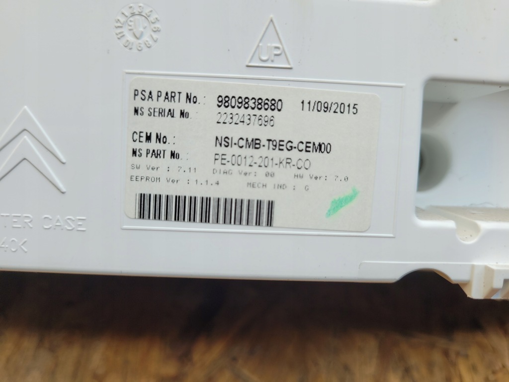 фото №7, Счетчик приборы peugeot 308 t9 ii 9809838680