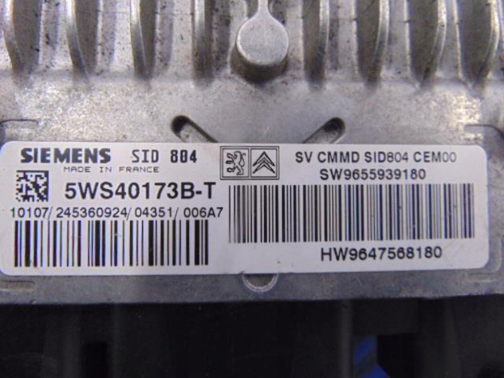 фото №7, Citroen c3 1.4 бортовий комп'ютер двигуна sw9655939180