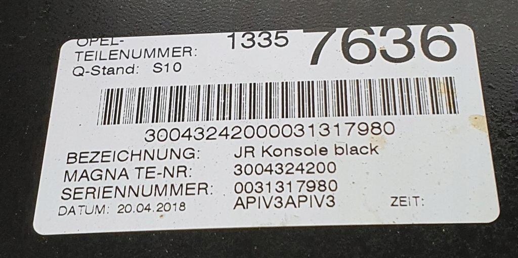 фото №5, Тунель середній opel adam 13357636