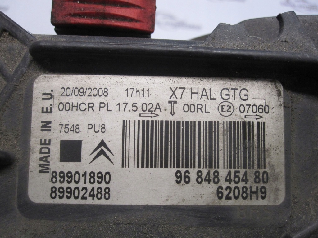Citroen c5 iii 08r лампа левый перед 9684845480 89901890 anglik с Разборки