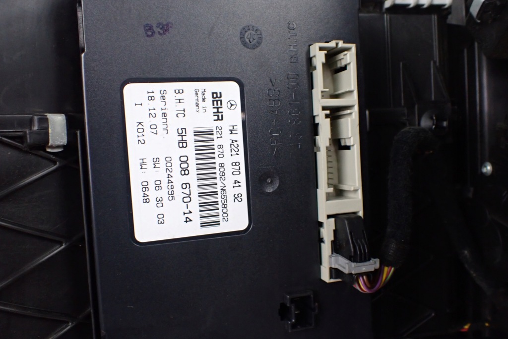 фото №4, Mercedes cl w216 отопитель корпус eu