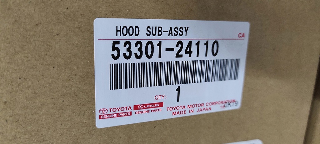 фото №6, Оригінальний номер lexus rc-f 350 капот двигуна 53301-24110 lexus