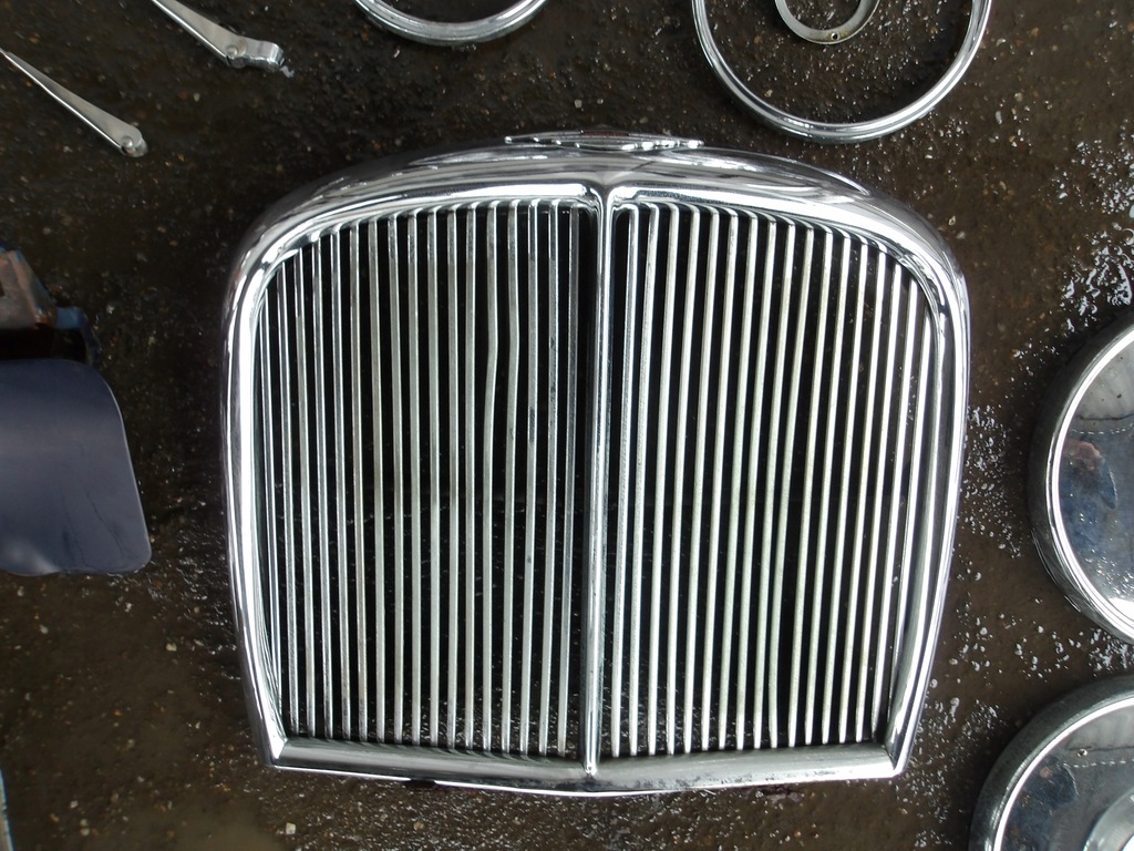 фото №6, Jaguar 420 1966- решітка радіатора бампер dekor лампи хром
