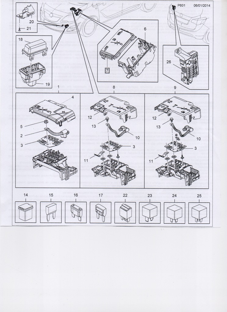 фото №6, Opel meriva b коробка предохранителей корпус нижняя