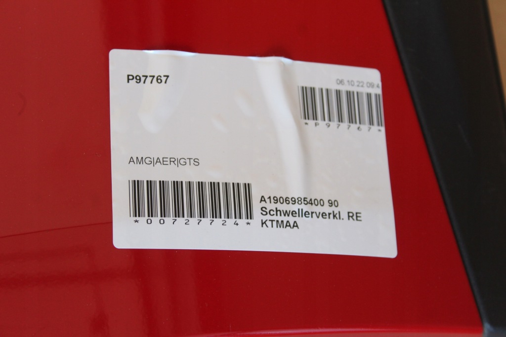 Поріг правий mercedes gts gt s 190 a1906985400 Зі Шроту