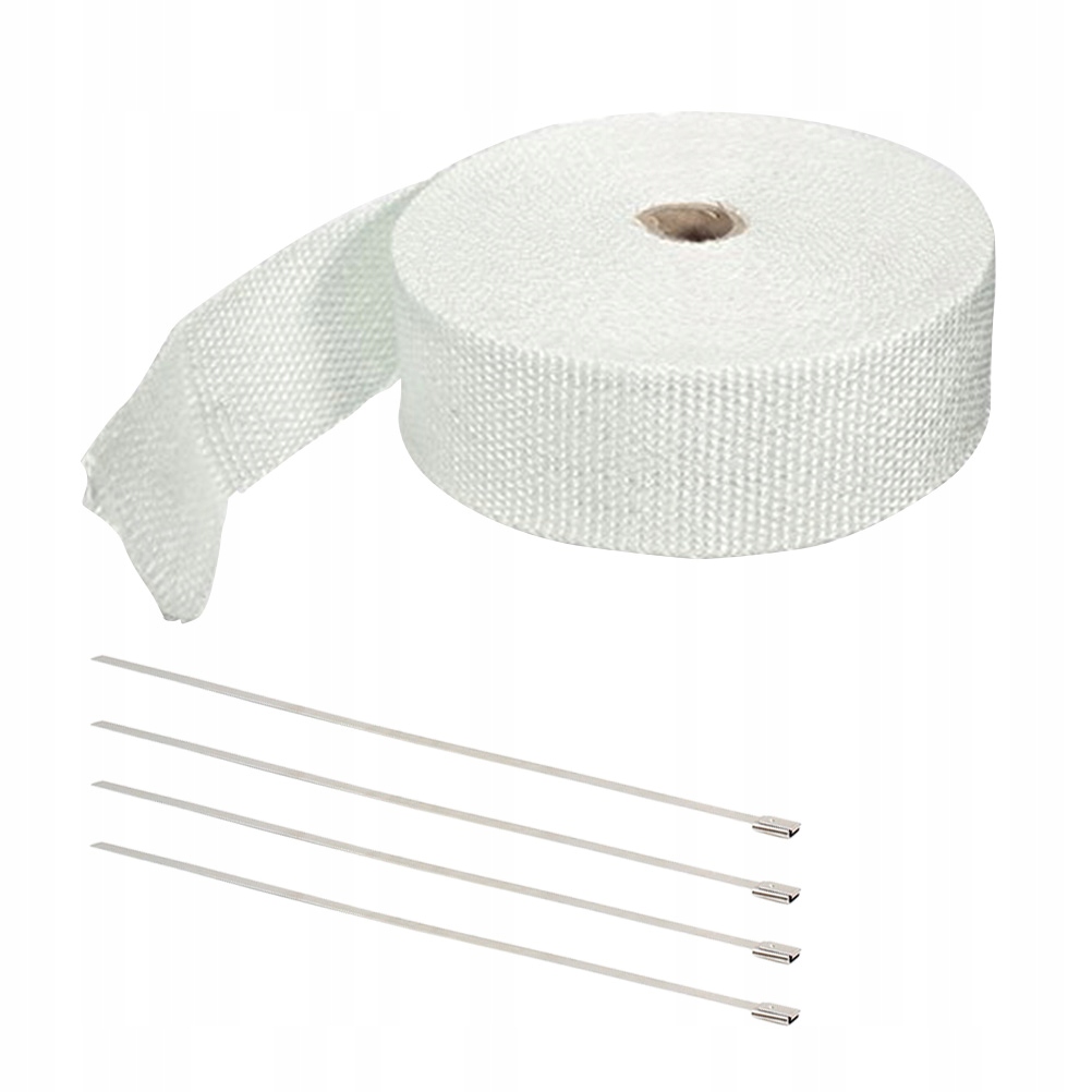 фото №5, Лента изоляционная na выхлоп автомобиля i motocykla белый