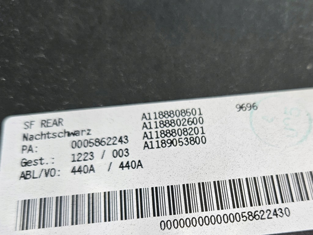 Бампер задняя mercedes cla w118 a1188808501 в Украине