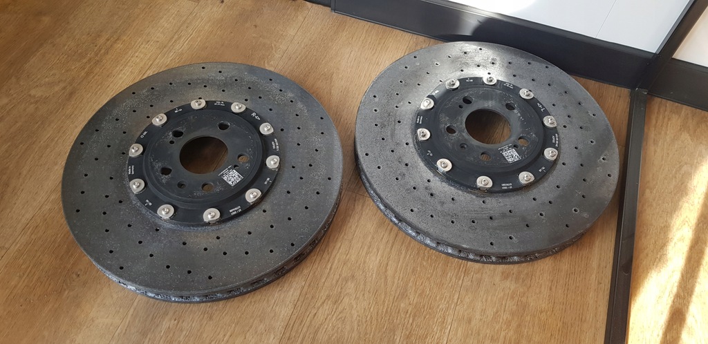 фото №11, Audi rs4 8w b9 rs5 f5 ceramika kpl гальмівні диски супорти перед гальма керамічні