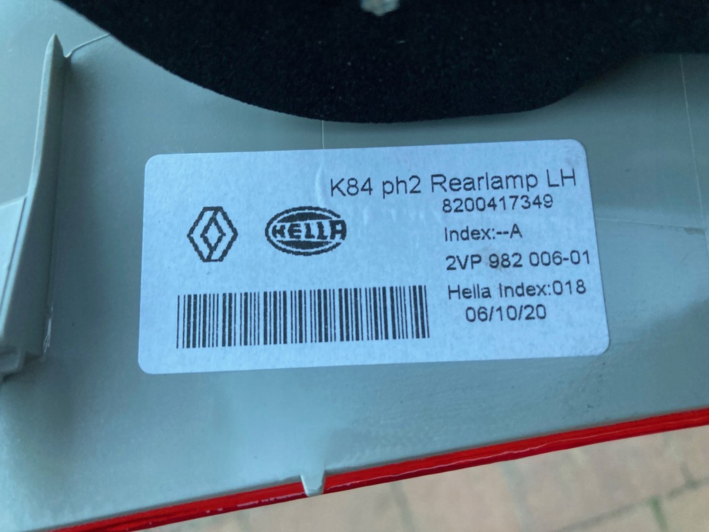 фото №4, Лампа renault megane ii lift оригінал 8200417349