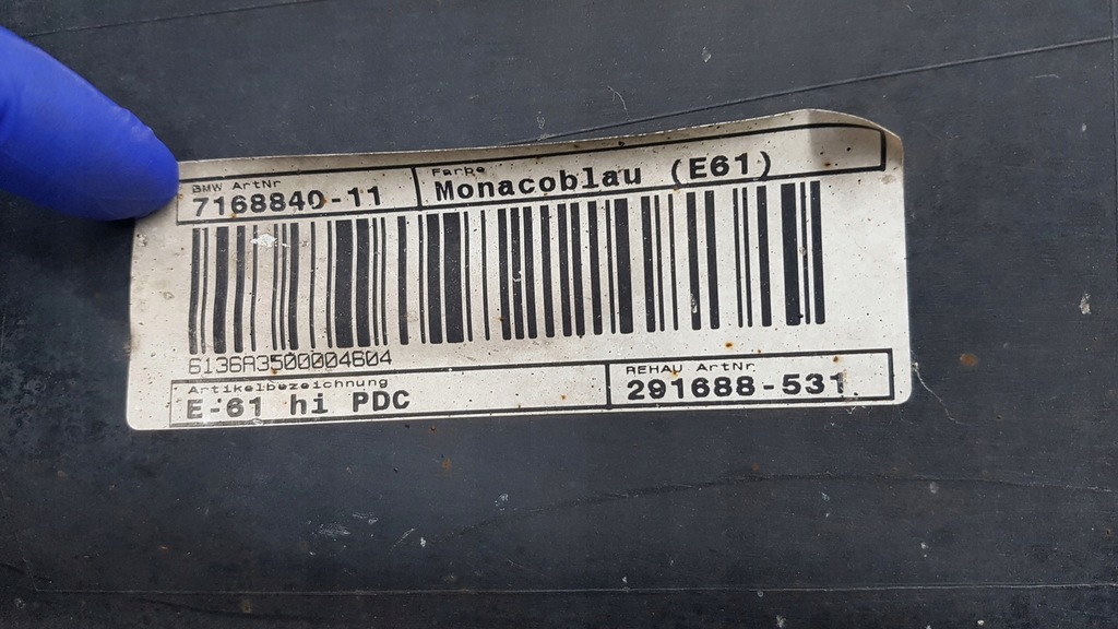 фото №10, Bmw 5 e61 бампер задня pdc kompletny